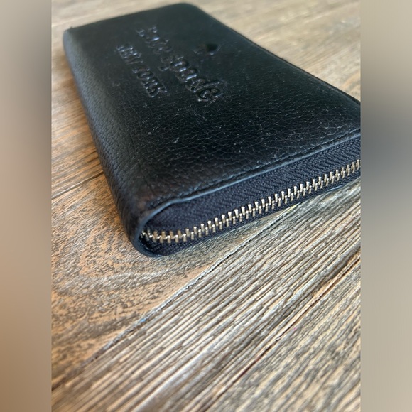 Kate Spade Sienne Logo Pebbled Leather Ziparound Continental Wallet - Picture 8 of 10